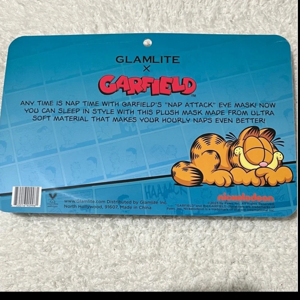 Glamlite x Garfield Nap Attack Sleep Mask - new